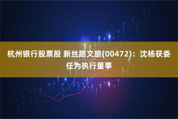 杭州银行股票股 新丝路文旅(00472)：沈杨获委任为执行董事