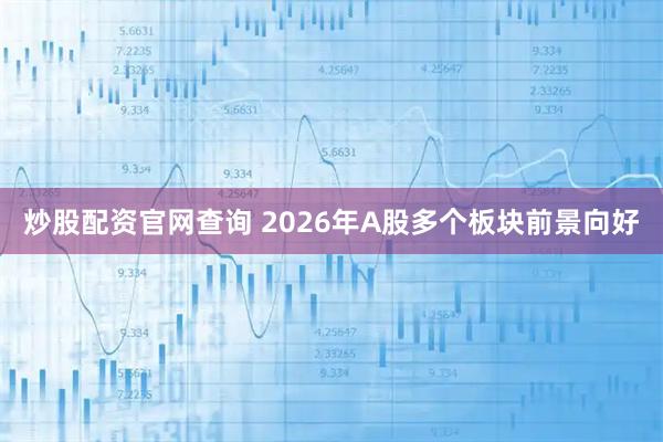 炒股配资官网查询 2026年A股多个板块前景向好